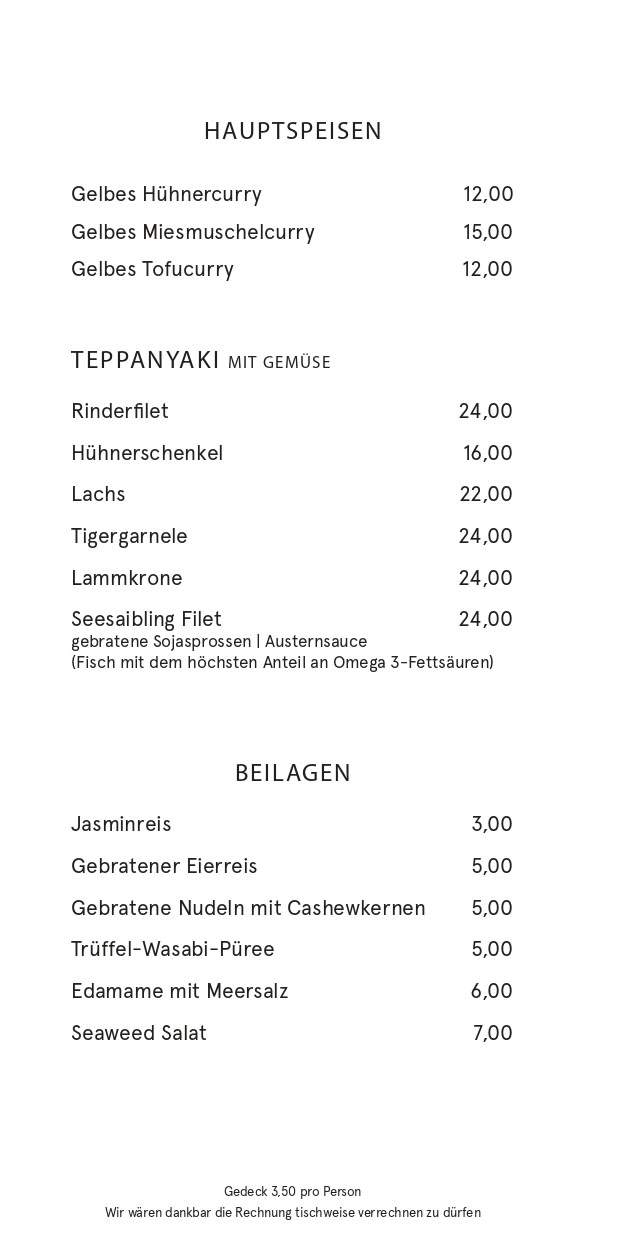 Dots im Brunnerhof – Drinks Menu